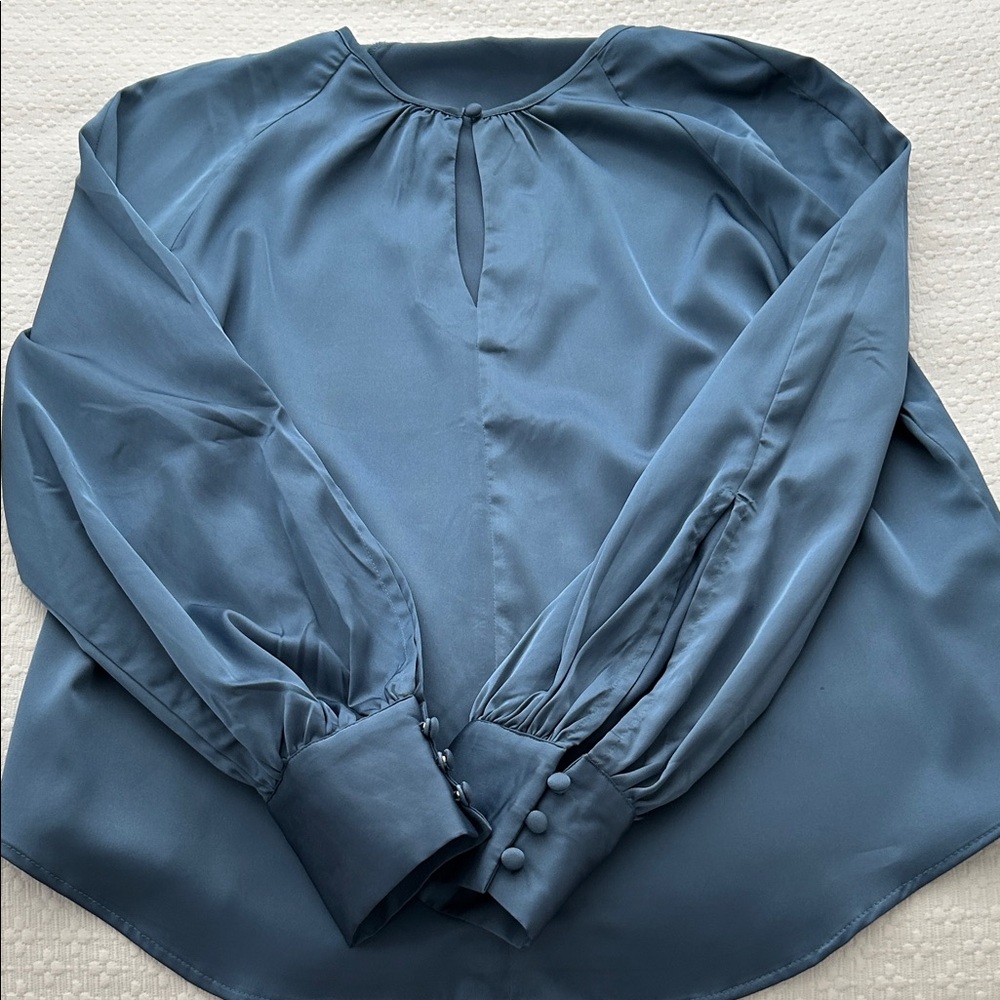 Elegant Blue Women's Top
